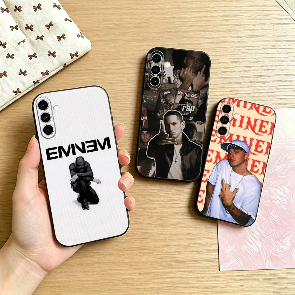 Hardcore rapper Eminem Phone Case For Samsung Galaxy A73,A72,A71,A70,A53,A52,A51,Others Soft Black Cover