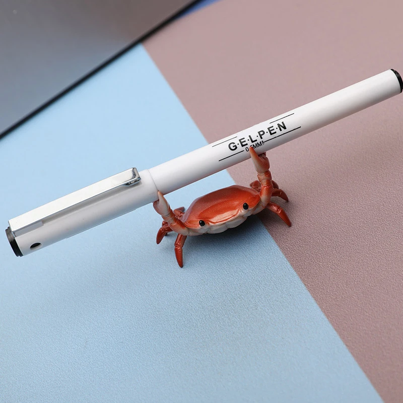 Cartoon Funny Crab Pen Holder Desktop Storage Organizer Creative Stationery Desk Decor Office School Supplies Kids Holiday Gift view 2