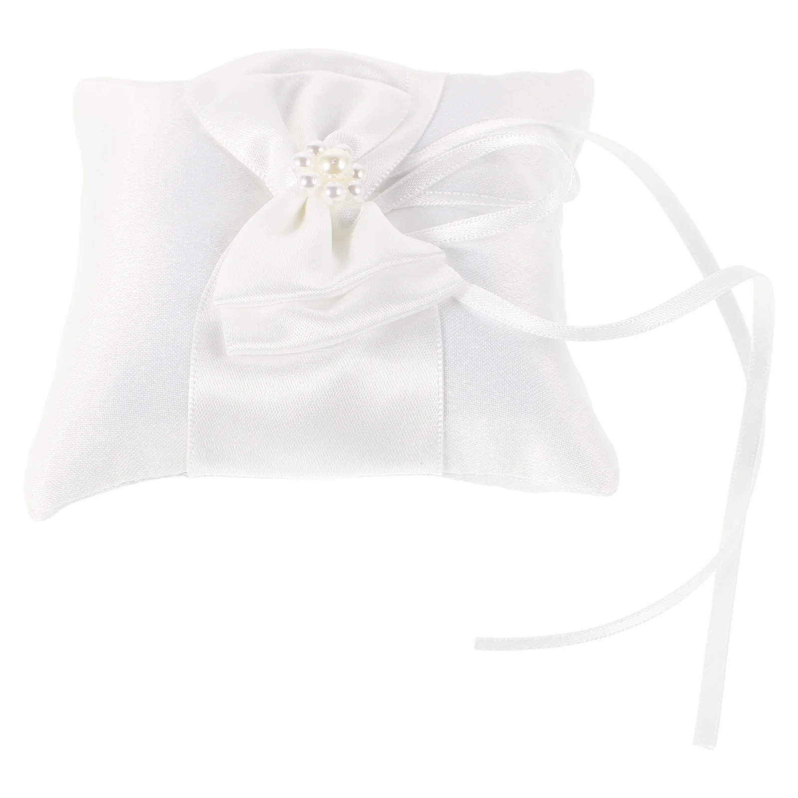 

Wedding Ring Pillow Bridal Satin Cushion Holder For Ceremony Ring Bearer Decoration Wedding Party Accessory Decorative