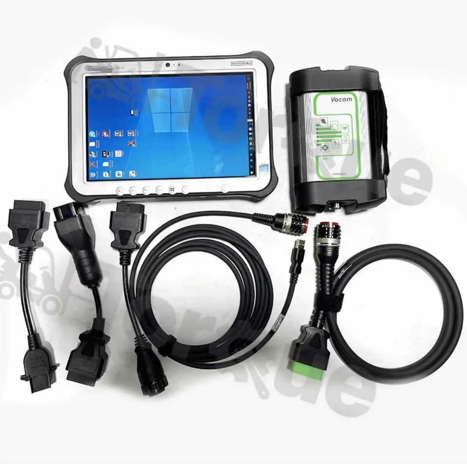 For Vocom 88890300 PTT excavator heavy duty Truck Diagnostic programming Tool for mack for Renault for UD +FZ G1 Tablet toughpad