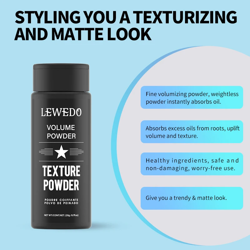 Polvere volumizzante per capelli Texturizzatore per capelli a lunga durata per catturare acconciature e migliorare lo styling Trattamento dei capelli 1/3/ 5/10 pezzi