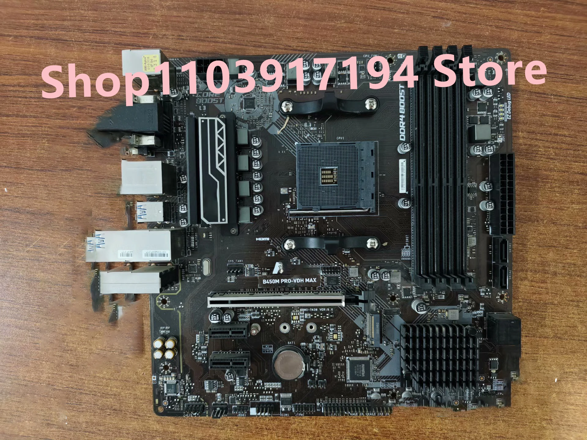 

FOR MSI B450M PRO-VDH MAX Motherboard Support the 5th generation Ryzen processor