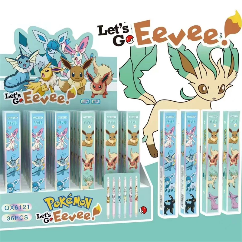 cute pokemon kawaii press gel pen black ink canetas neutras brinde promocional escritorio e material escolar 05 mm 36 pcs por lote 01