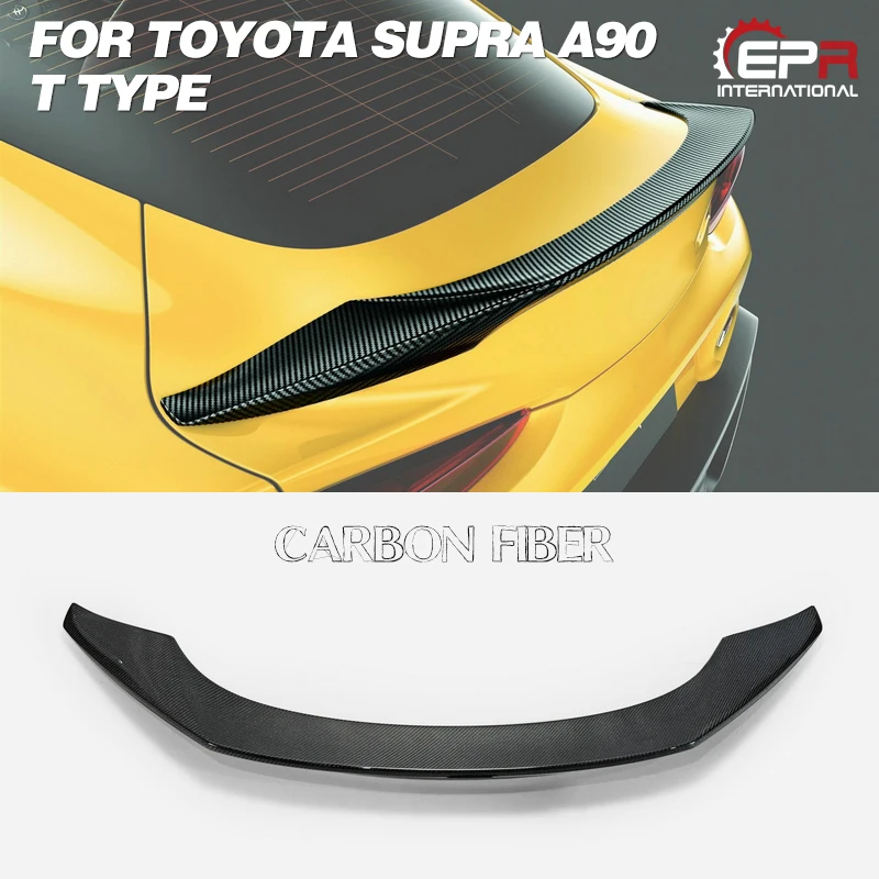 

suitable for 19+ Supra A90 T Type Carbon Fiber Rear Trunk Spoiler Kit Dual Side Carbon for Enhanced Perfor mance