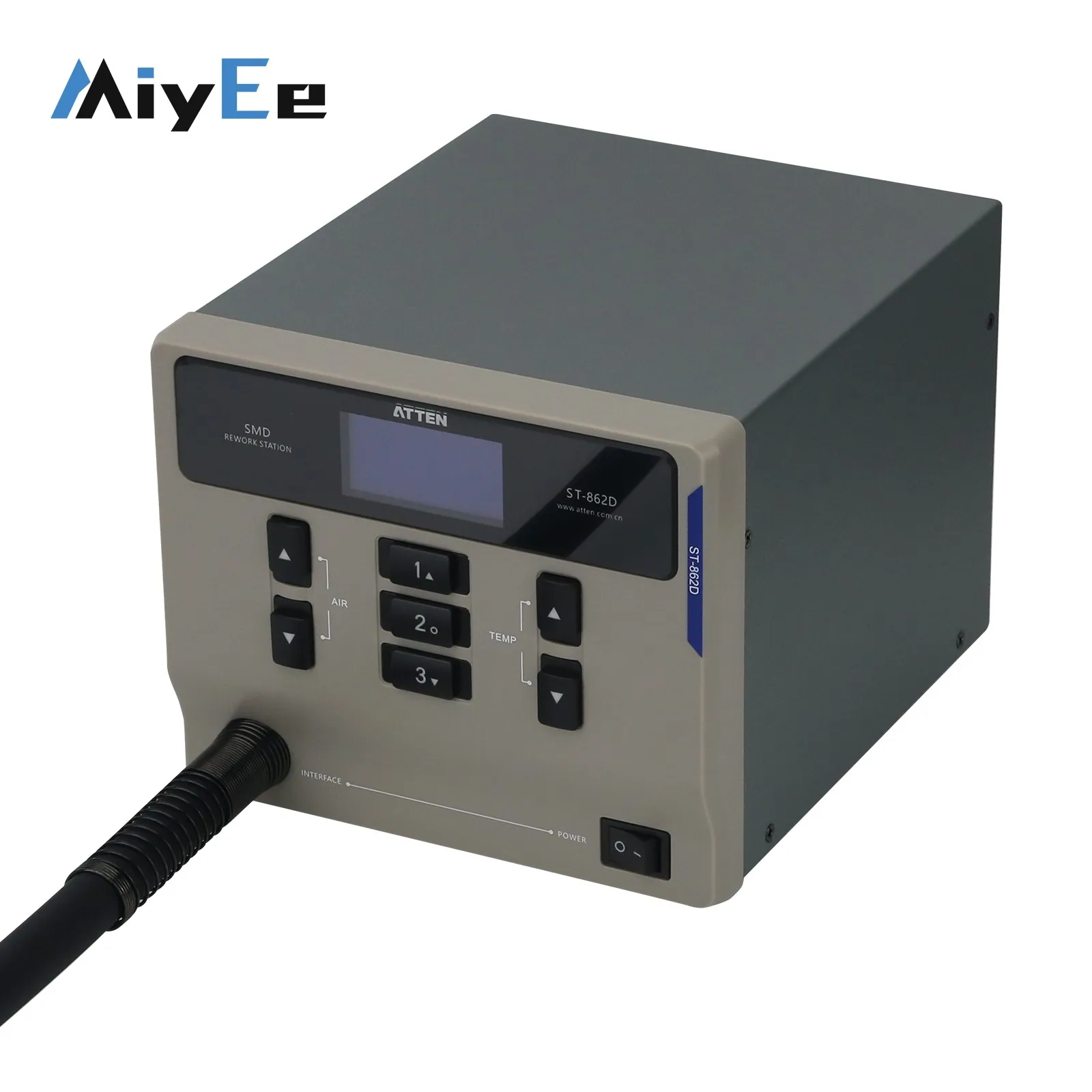 ATTEN ST-862D 1000W Hot Air Station Rework Station Desoldering Station Standard Version w/ 4 Nozzles - Image 4