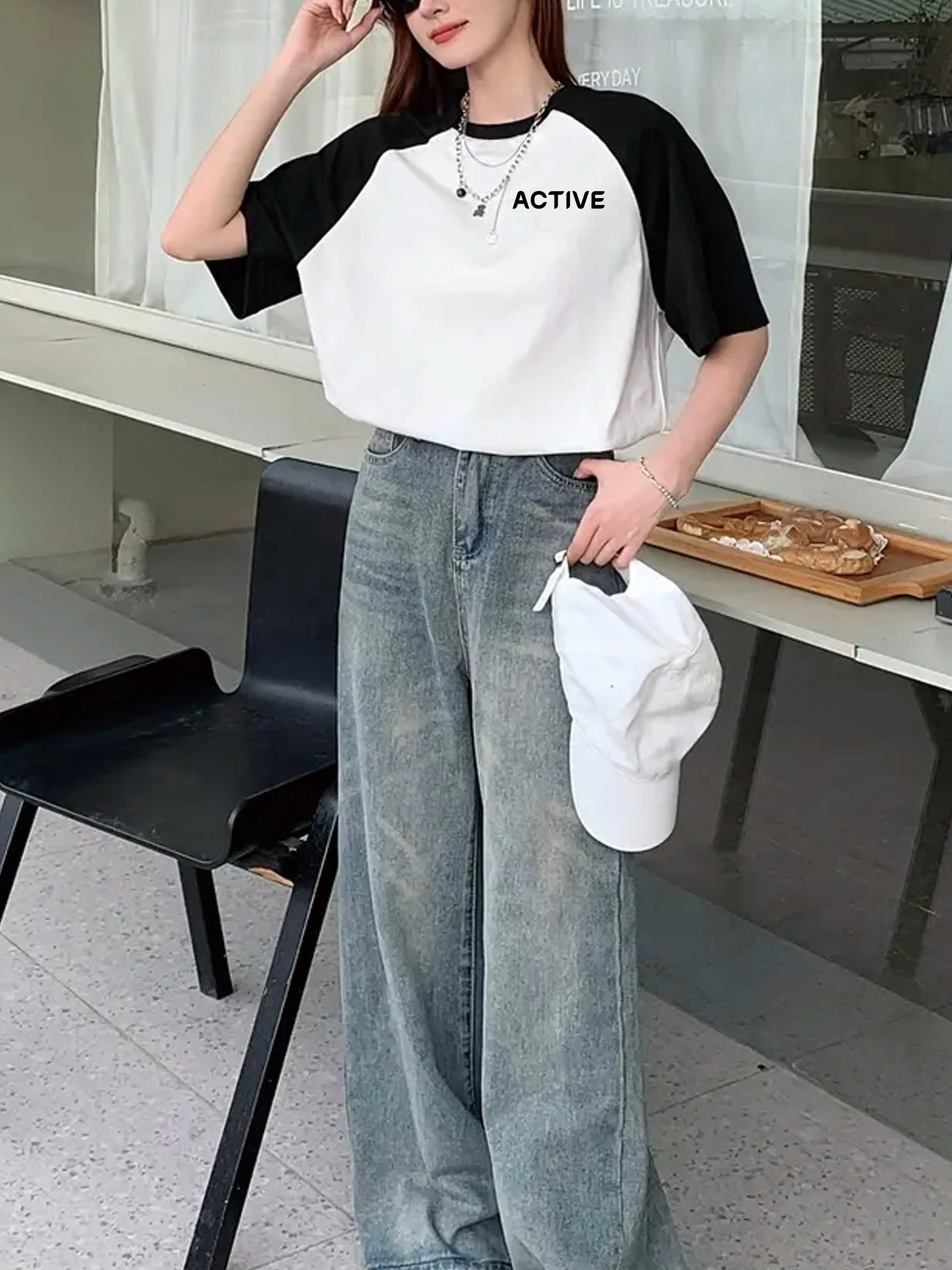 2027 Cool Sensation Outstretched Sleeveless T-Shirt Simple Letter Print Casual Summer Wear with 