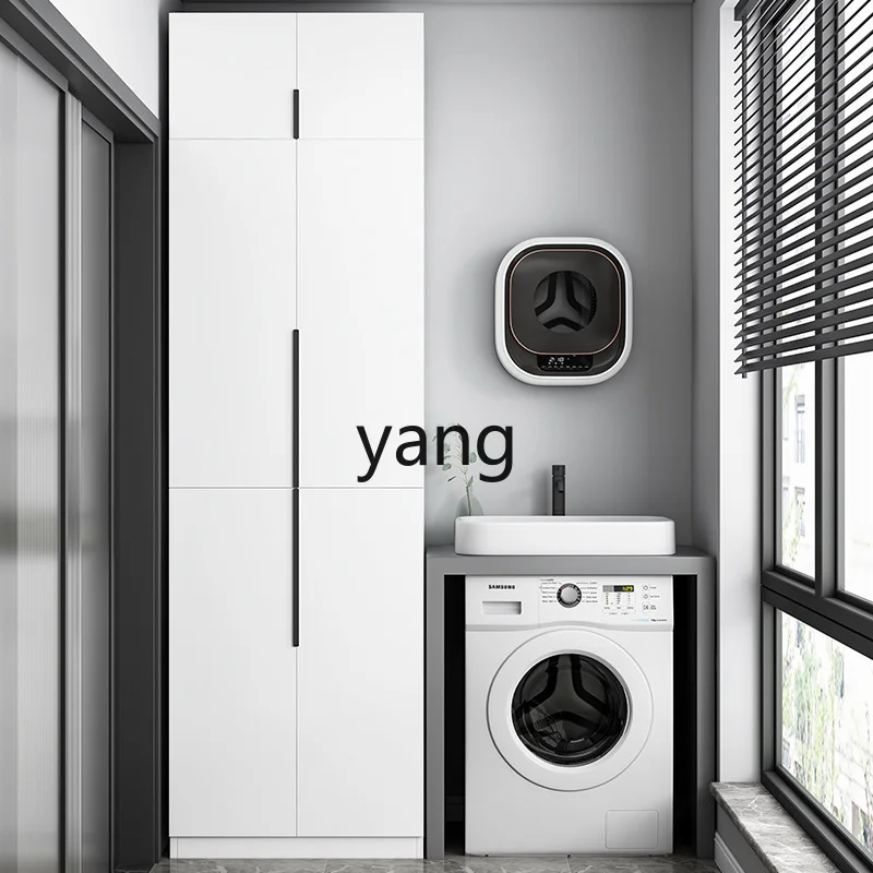 

YHM Solid wood balcony storage cabinet Storage
