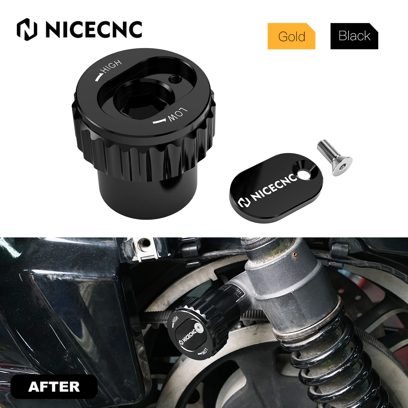 Rear Shock Absorber Adjuster For Harley Touring Road Glide Road King Street Glide CVO Road Glide Electra Glide Replace 54000141