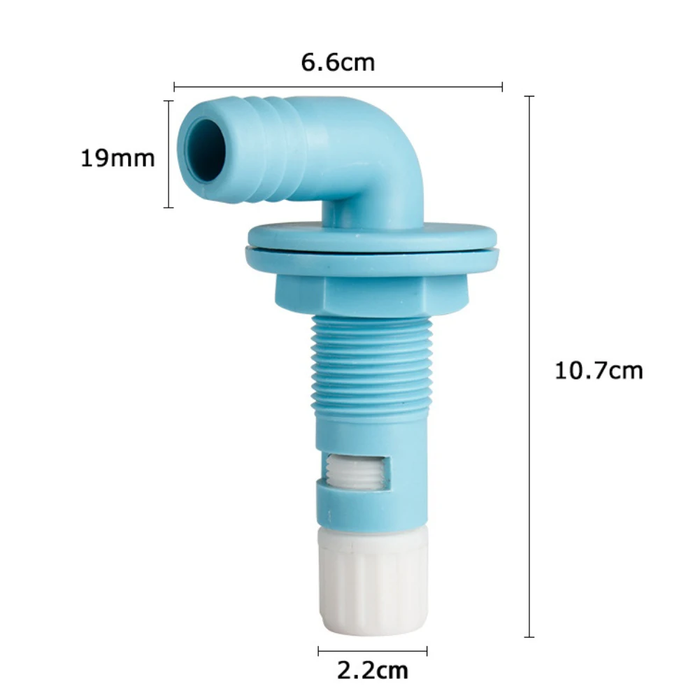 Marine Grade Adjustable Aerator Spray Head Compatible with 3/4 to 1 1/8 IN Hose Barb for Livewell Oxygenation Systems