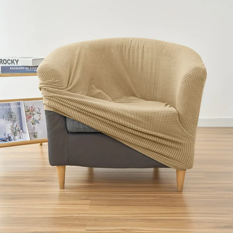 1PC Corn Kernel Elastic Club Sofa Cover Round Dust Cover Single Sofa Cover
