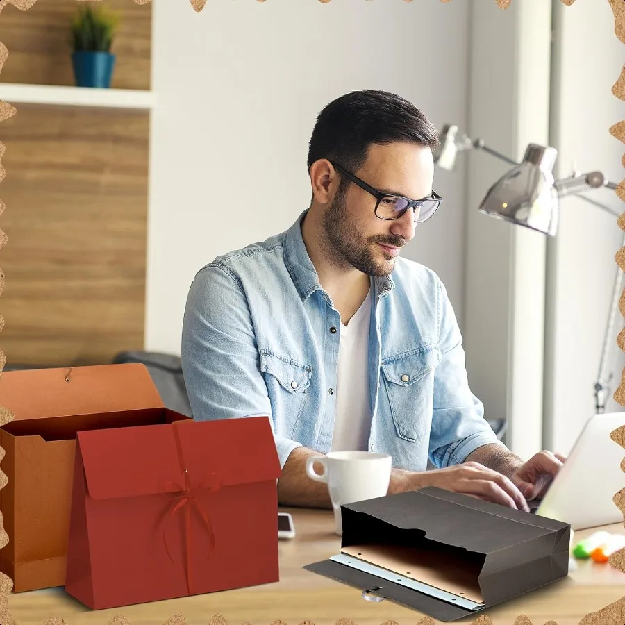 10 แพ็ค 3.5 ''ขยายแฟ้มแจ็คเก็ตกระเป๋าสตางค์แฟ้มโฟลเดอร์ FLAP และสายไฟปิดขนาด Letter กระเป๋ากระดาษสําหรับเอกสาร Stor