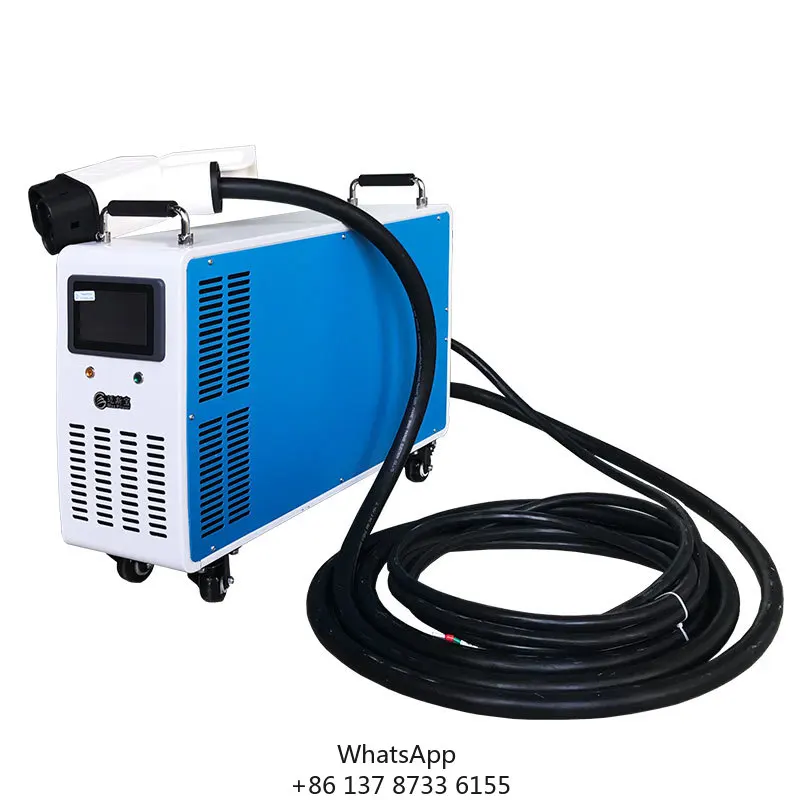 CCS2 15KW Mobile DC Fast EV Charger EV Portable Charger Bus Truck Charger