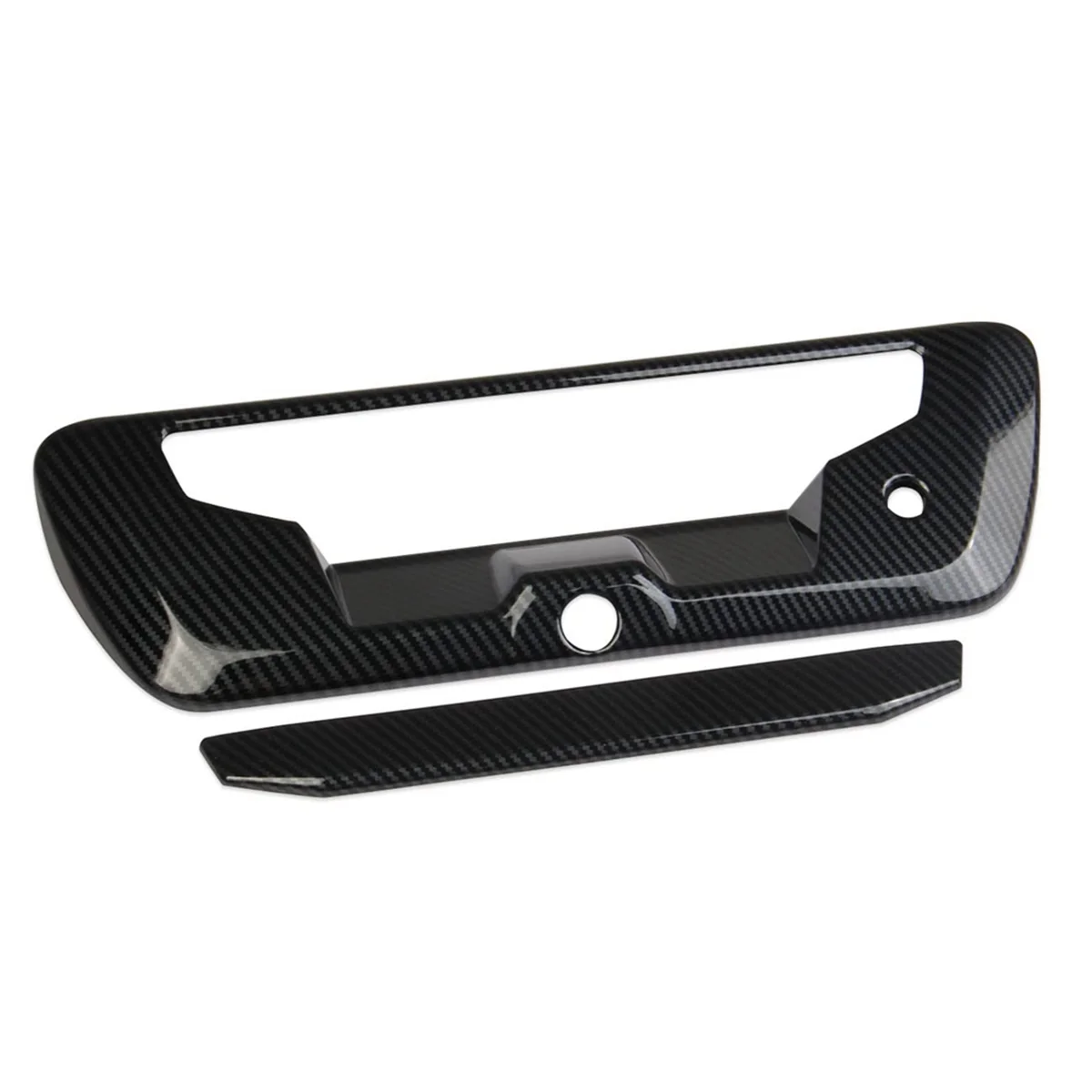 For 2022-2024 Car Rear Trunk Door Handle Cover Trim Exterior Accessories ,ABS Carbon Fiber