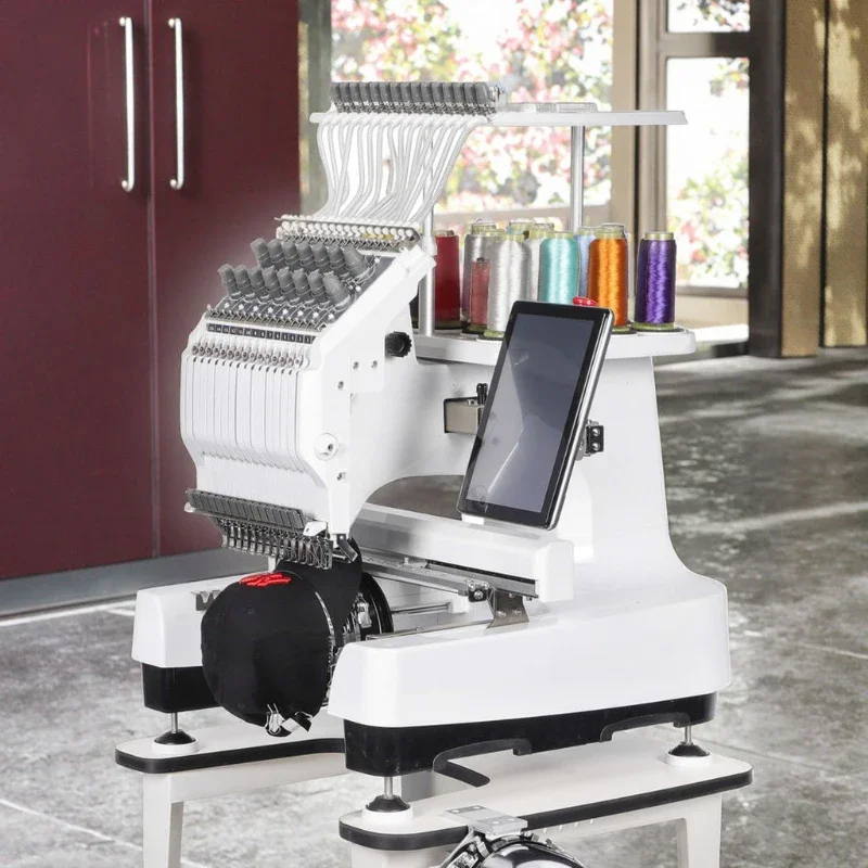 Commercial Embroidery Machine Multi-needle Automatic Computerized Sewing Machine for Custom T-Shirt Cap Hat Shop
