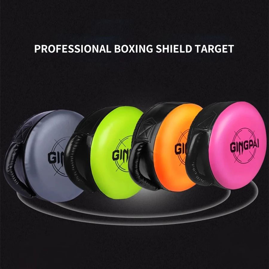 Boxing Shield Target Big Sanda Round Heavy Fighting Training Chest Protection Target Taekwondo Foot Punching Curve Focus Pads