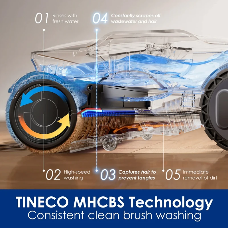 Tineco FLOOR ONE S9 Artist Proウェット＆ドライ掃除機用純正アクセサリー、水タンク、ブラシローラー、HEPAフィルター部品