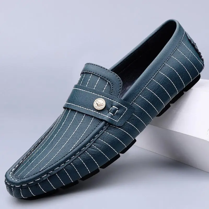 Abbigliamento da uomo 2025 estate nuove scarpe casual da uomo mocassini in vera pelle