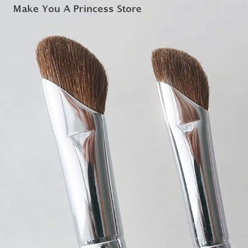 Sikkel Bevel Neus Schaduw Borstel Zachte Schuine Platte Kop Neus Contour Smudge Make-Up Kwasten Markeerstift Blush Cosmetica Tool