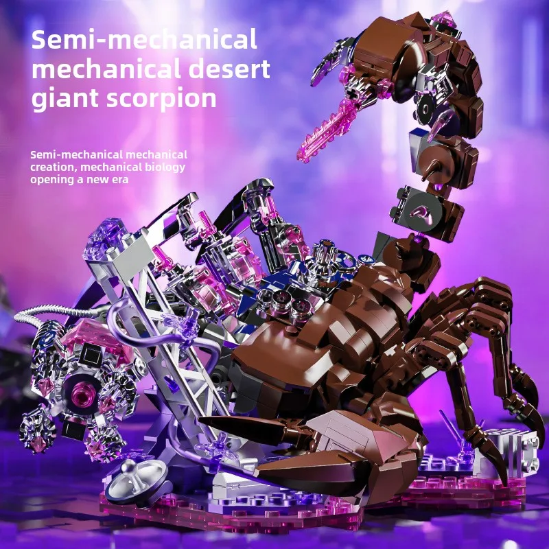 

MOC Puzzle Splicing Building Blocks Mechanical Desert Giant Scorpion Simulation Insect Model Assembly Children Boy Bricks Toys