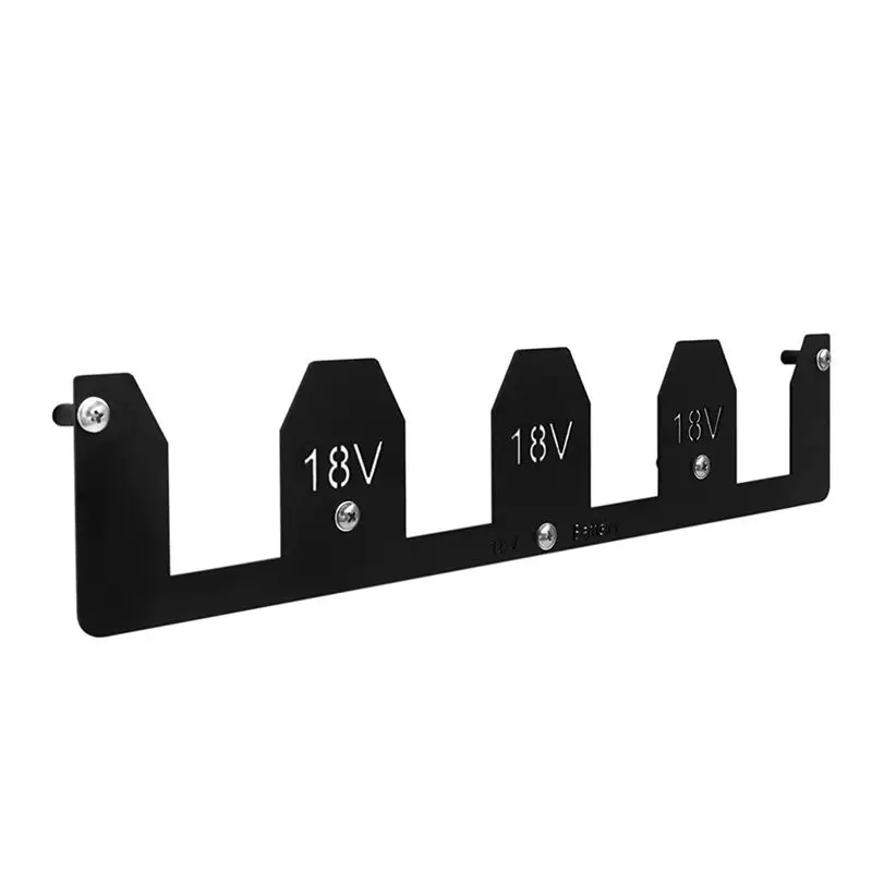 

A24F-Battery Holder, Wrought Iron 18V Battery Storage, 18V Battery Holder , Mount Wall Rack For 18V Batteries