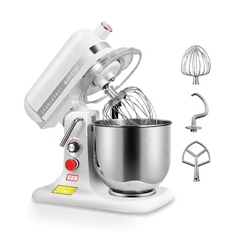 7L electric vertical mixer 370W/500W, multi-functional, for kneading dough, beating eggs, beating cream