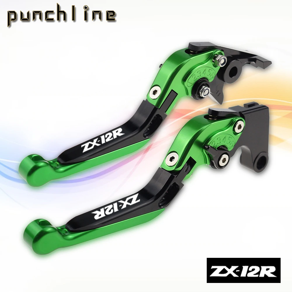 

Fit For ZX12R 2000-2005 ZX 12 R ZX-12R Motorcycle CNC Accessories Folding Extendable Brake Clutch Levers Adjustable Handle Set