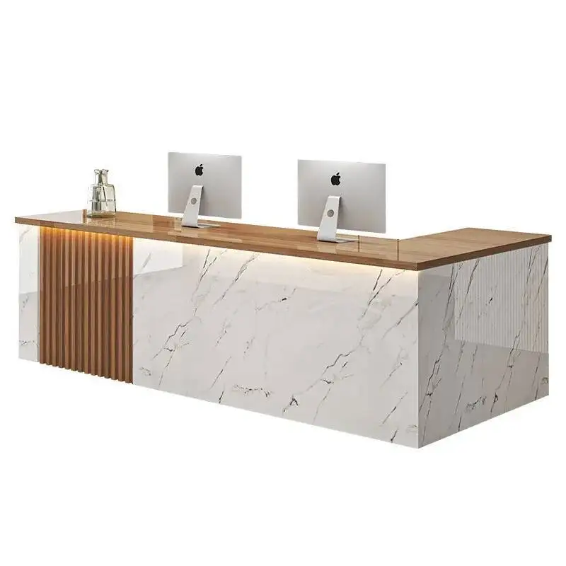 Desk Salon Simple Hair Reception Beauty Counter Luxury Reception Desks Modern Simple Office Recepcion Desk Commercial Furniture