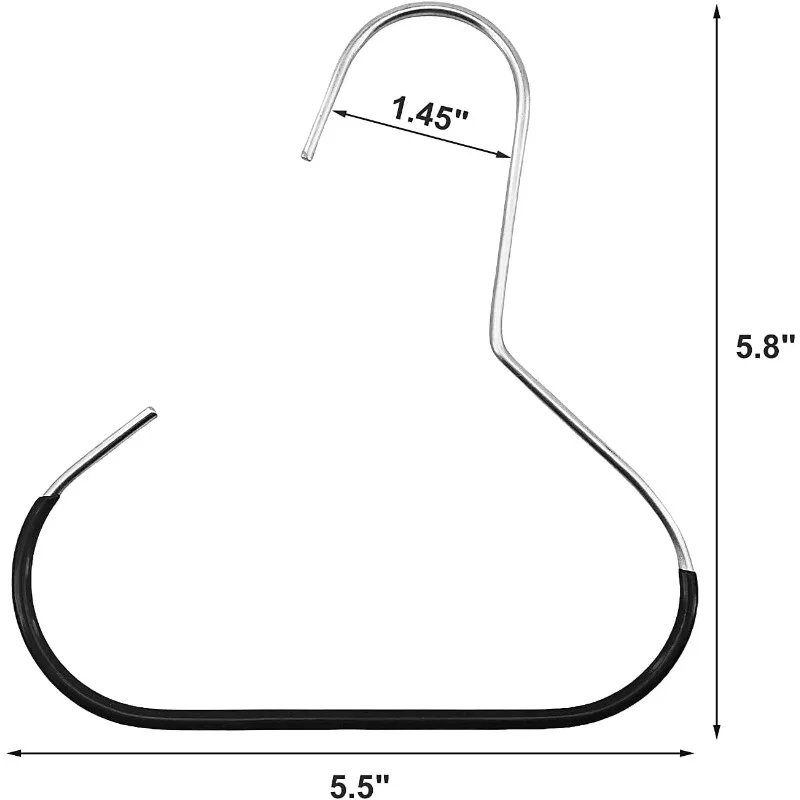 Hat Hangers for Closet, Premium Hat Organizer for Baseball Caps, Black Baseball Hanger Holder for Closet, Metal Ball Hat Hook - Detail 1