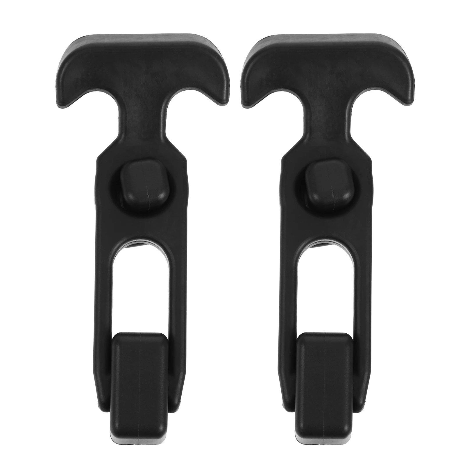 

2pcs Rubber Buckle Car Hood Catches Engine Cover Black T-handle Latches latch replacement rubber hood latches toolbox hasp