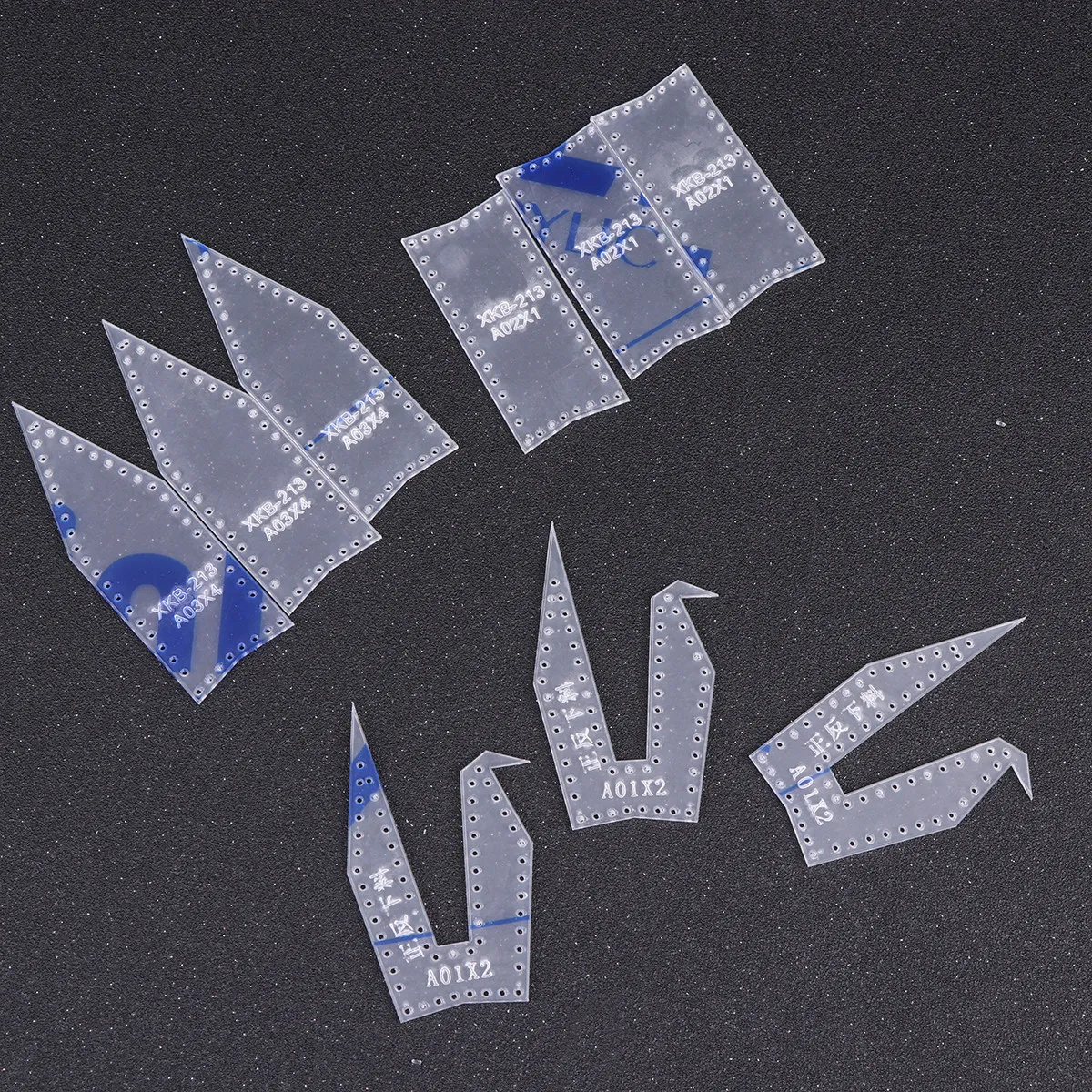 3Pcs Premium Optical Quality Acrylic Paper Crane Template for Paper Pendant DIY Craft Cutting Stencil Craft Supply