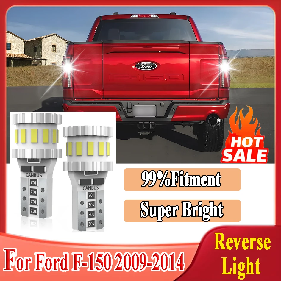 

2PCS T10 W5W Car LED Reverse Light Canbus No Error Fit For Ford F-150 2009 2010 2011 2012 2013 2014 LED Backup Back Up Lamp