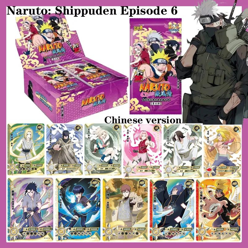 

Naruto Card Game Military Chapter Series 6, Kakashi Naruto Heritage Collection Ninja Era Collectible Cards Anime Gift for Kids