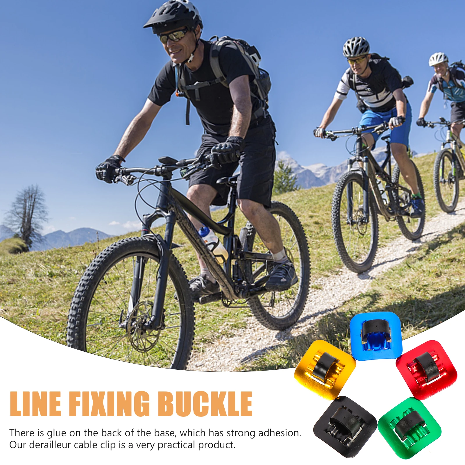 

Cable Frame Wiring Fixture Clamp Wire Holders Bicycle Clamps Clips Plastic Lightweight Strong Adhesion Brake Cable Shifter Hose