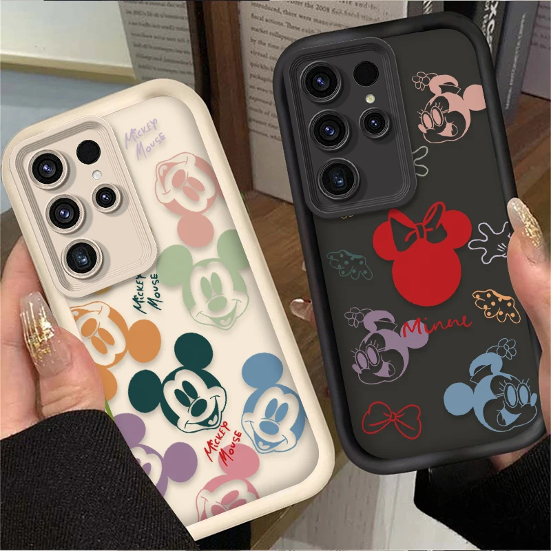 ディズニーミッキーマウスケース三星銀河 S24 ウルトラ S23 FE S22 S21 プラス FE A54 A34 A14 A73 A53 A33 5 グラム保護ソフトカバー
