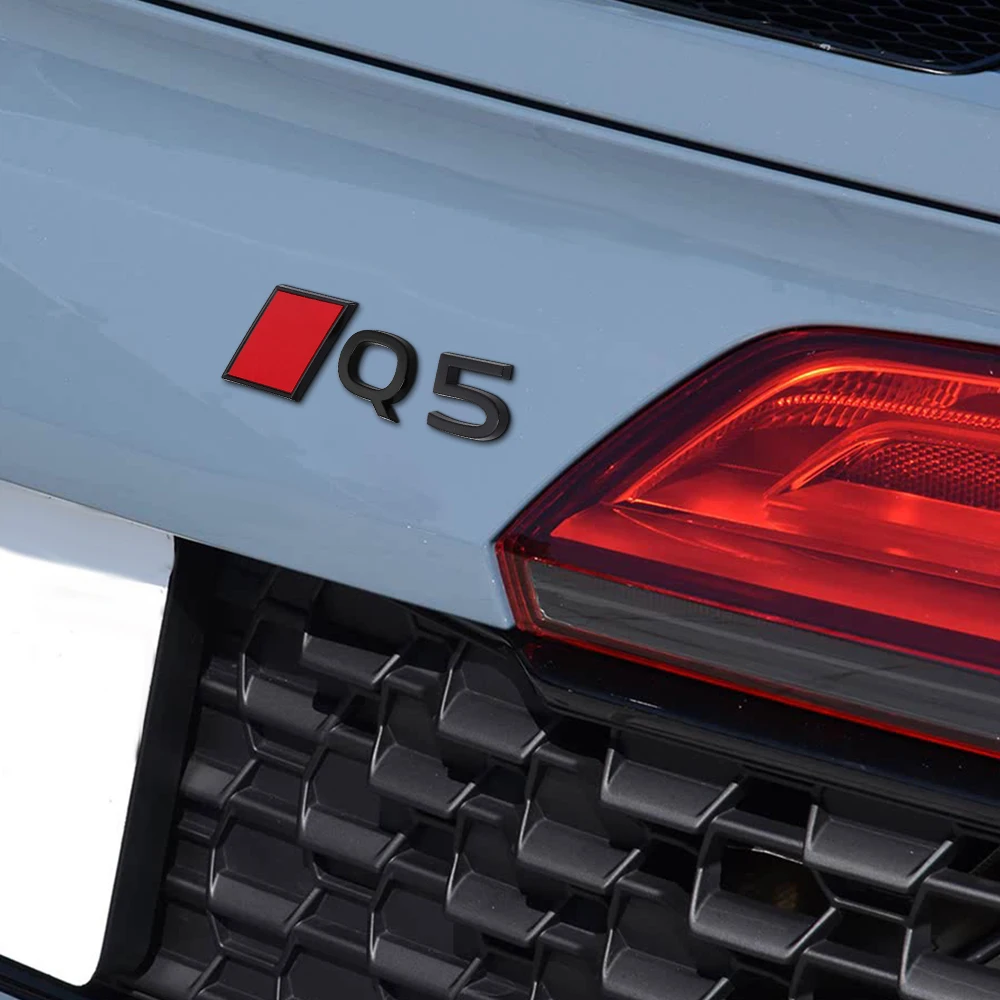 3D Aluminium Emblem Aufkleber für Audi Q3 Q4 Q5 Q6 Q7 Q8 – Auto-Styling Heckklappen-Emblem Dekoration Autozubehör – Detail 9