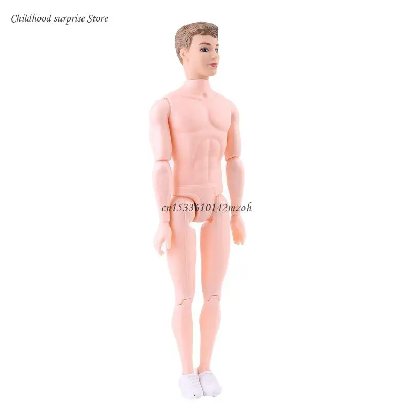 30cm 12 Moveable Jointed Nude for Naked Dolls for Doll Body White Shoe for Ken Boy Male Man Boyfriend for Prince DIY Dropship