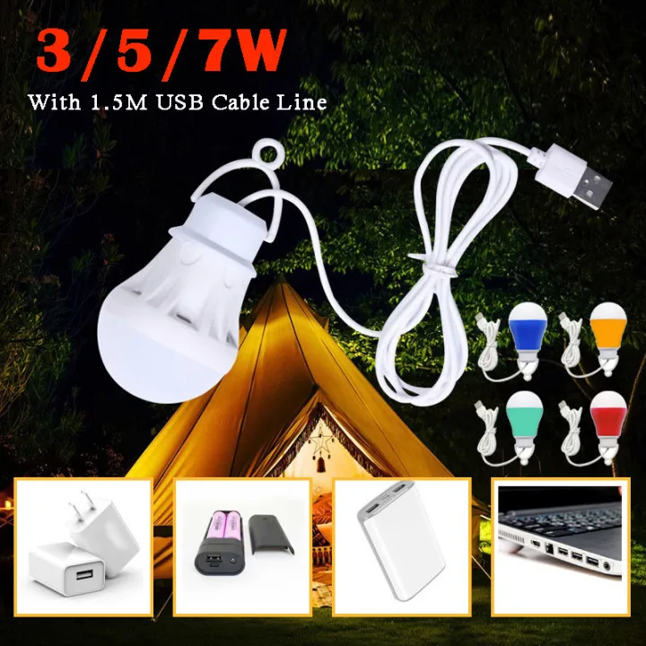 

Led Lantern Portable Camping Lamp Mini Bulb 5v Usb Power Book Light Reading Student Study Table Lamp For Outdoor