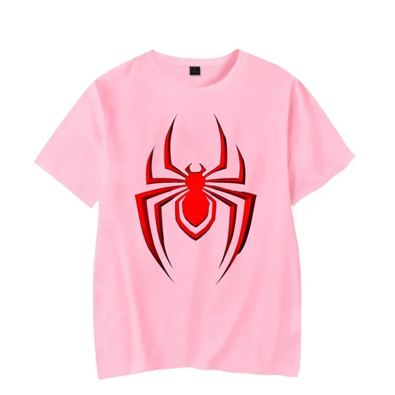 Harajuku T-Shirt Men's 2023 Summer Clothes Spider Printed Luminous T Shirt Hip Hop Streetwear Short Sleeve Top Oversized Tees