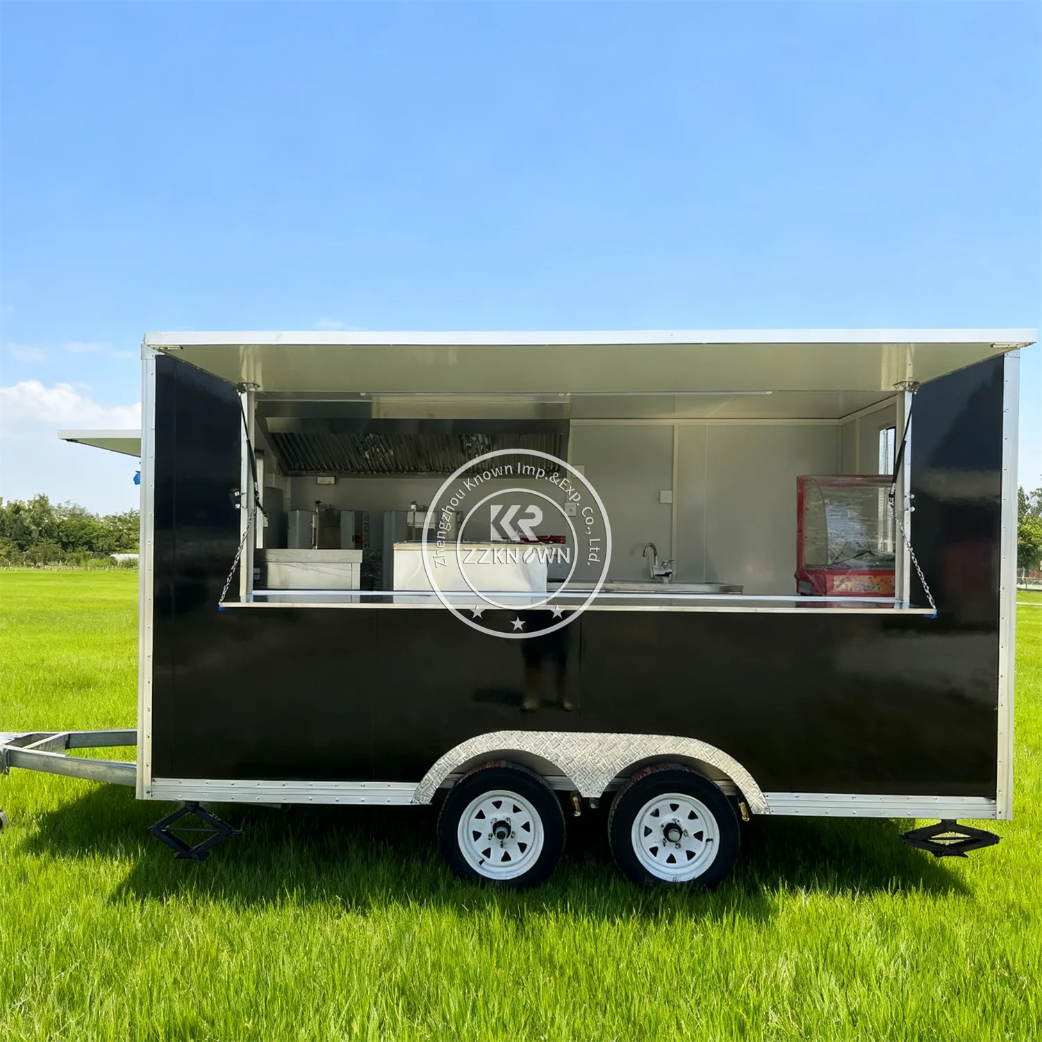 

Commercial Catering Trailer Street Pizza Coffee Food Trailer Mobile Kitchen Hamburger Concession Food Truck With Full Kitchen