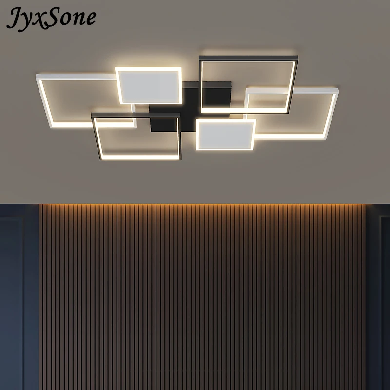 Modern LED Chandelier for Living Room Bedroom Dining Room Corridor Light Interior Led Aluminum Black/Gold Ceiling Pendant Lights