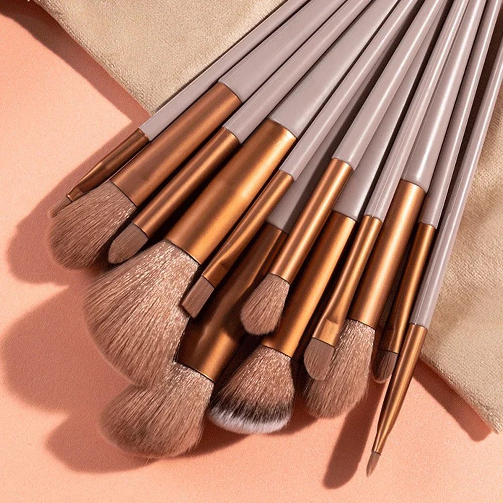 13-teiliges Make-up-Pinsel-Set für Foundation, Puder, Lidschatten, Blending, Rouge-Pinsel-Set, professionelle Schönheit, Make-up-Tools für Augen, Augenbrauen, Gesicht