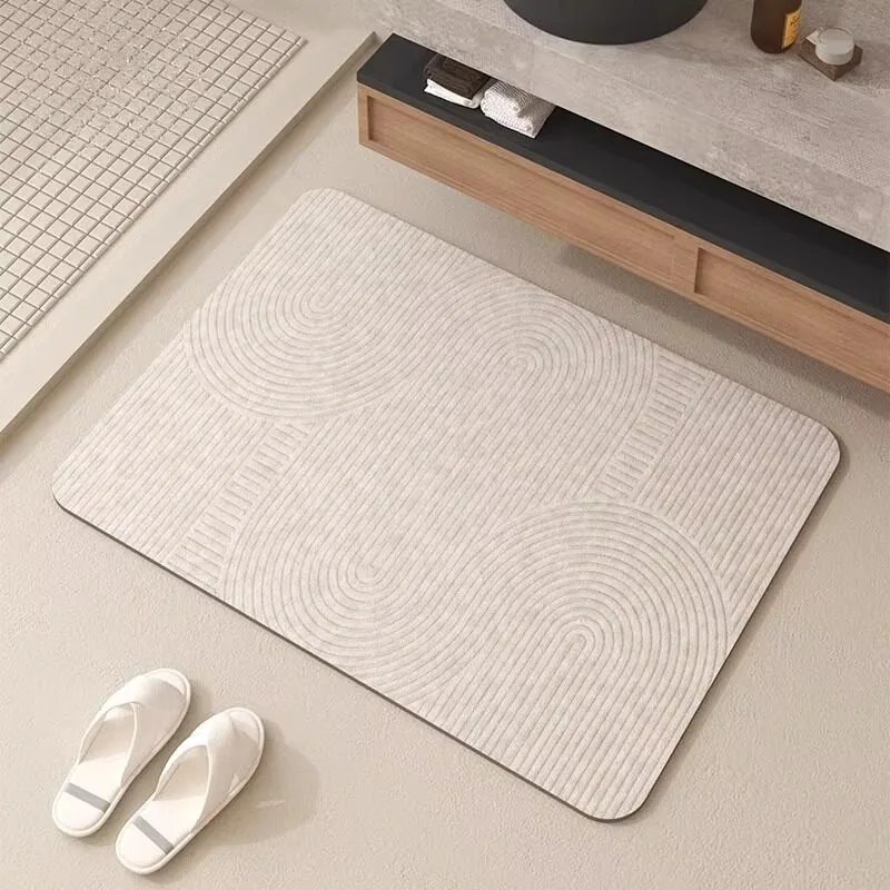 VIKAMA Abstract Lines Doormat—For Entryways, Bedrooms, and Laundry Rooms; Non-Slip and Machine-Washable Home Accessories