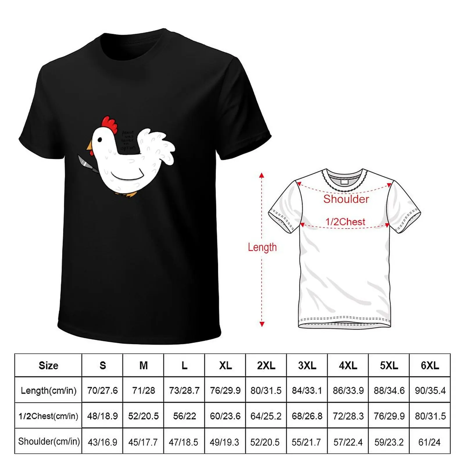 Peace was Never an Option Cucco T-Shirt Basic Breathable Solid Color T-Shirt