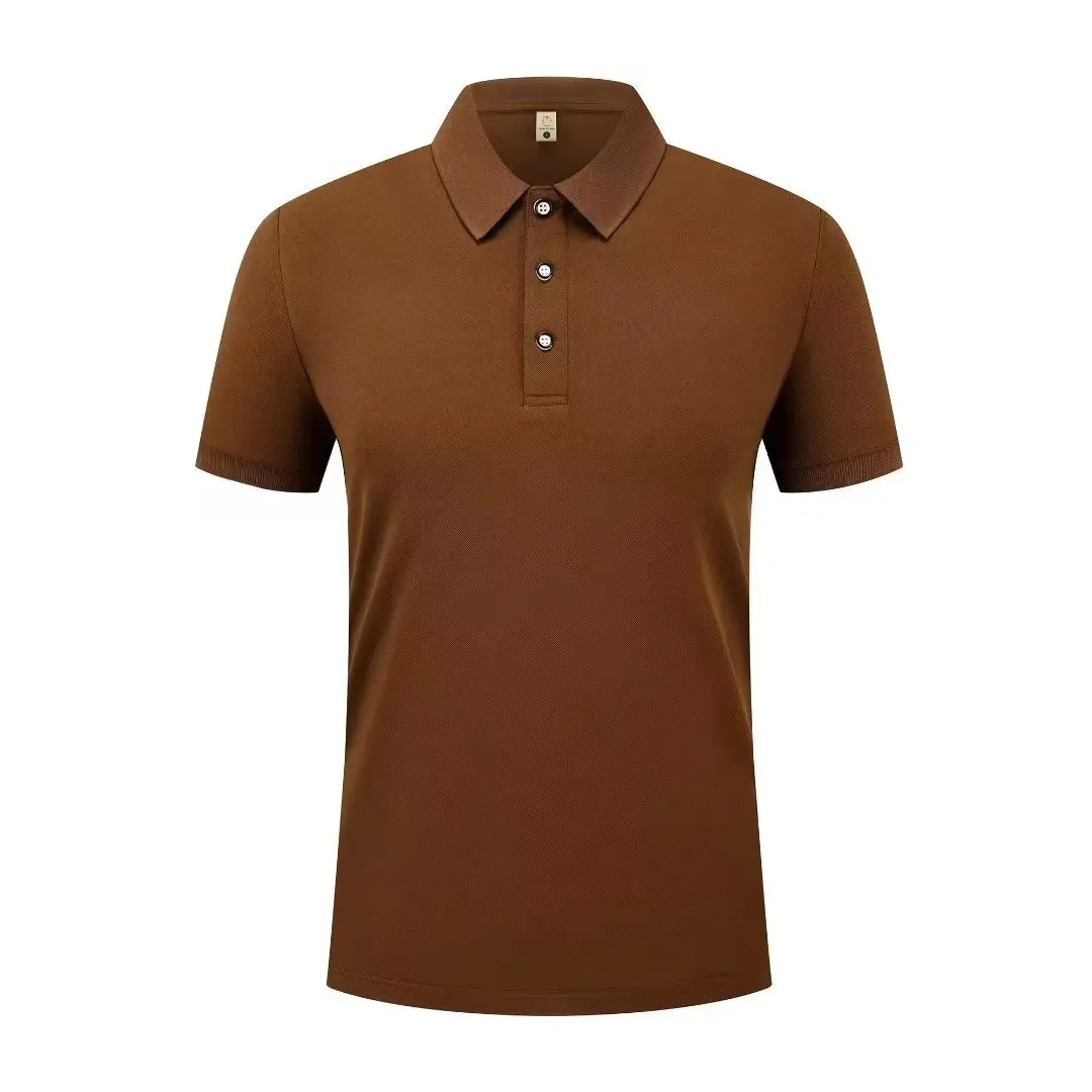 Zomer Casual Sport Sneldrogend Revers Korte mouwen POLO Shirt 23. Effen Kleur Shirt Fietsen Pak Fitness pak Voor Mannen S-4XL - afbeelding 1