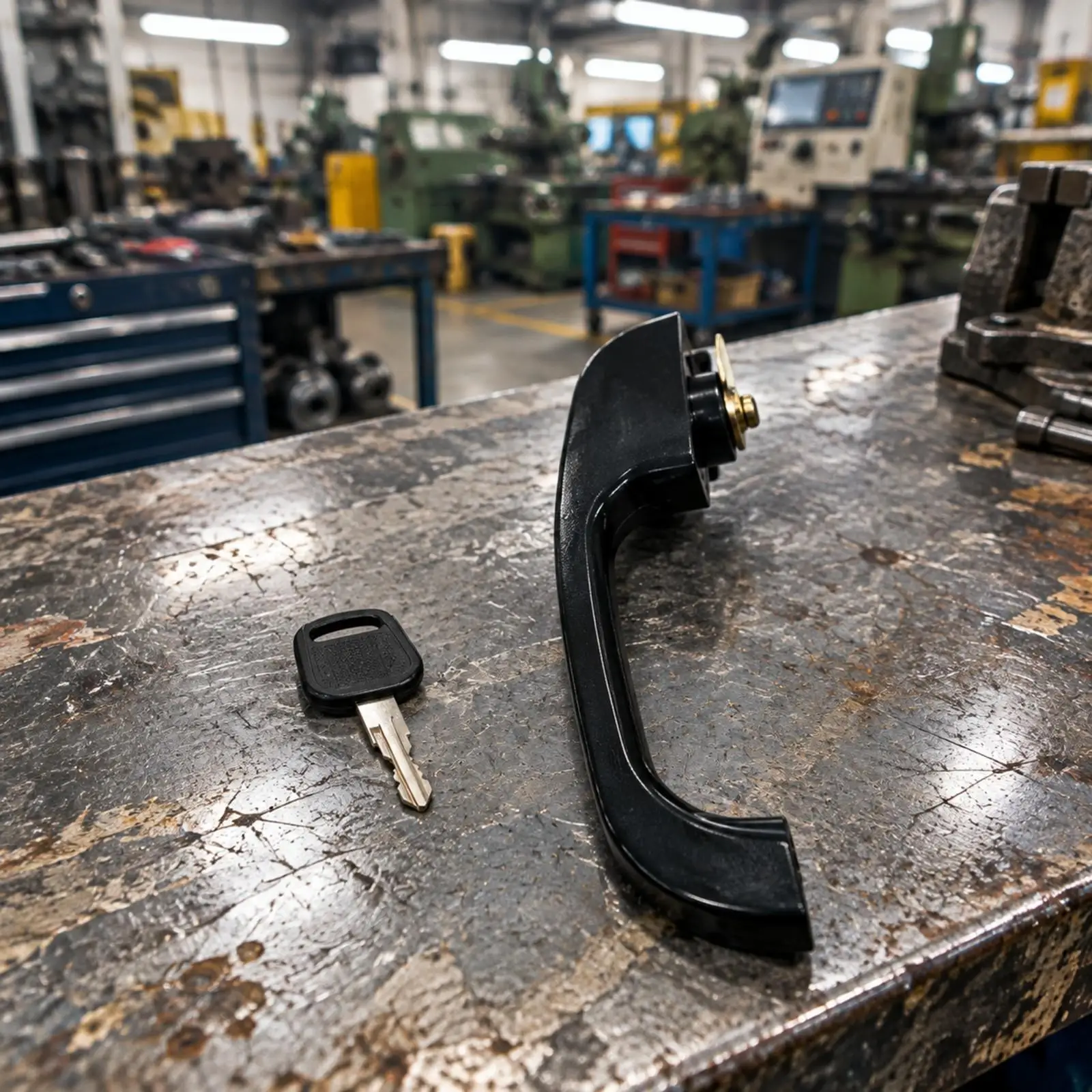 Replacement Locking Door Handle for Forklift Loader Tractor Harvester Machinery Door