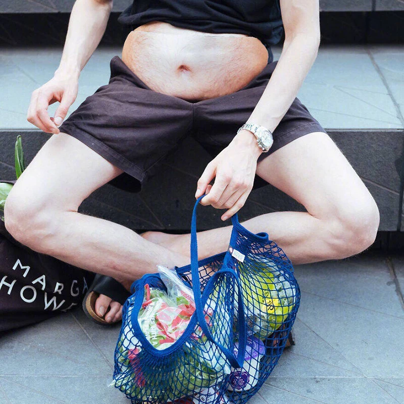 Funny Pop Dad Bod Money Belt Bag Men Travel Bags Flesh Color Creative Fanny Pack Beer Fat Belly Bum Pouch Waist Bag