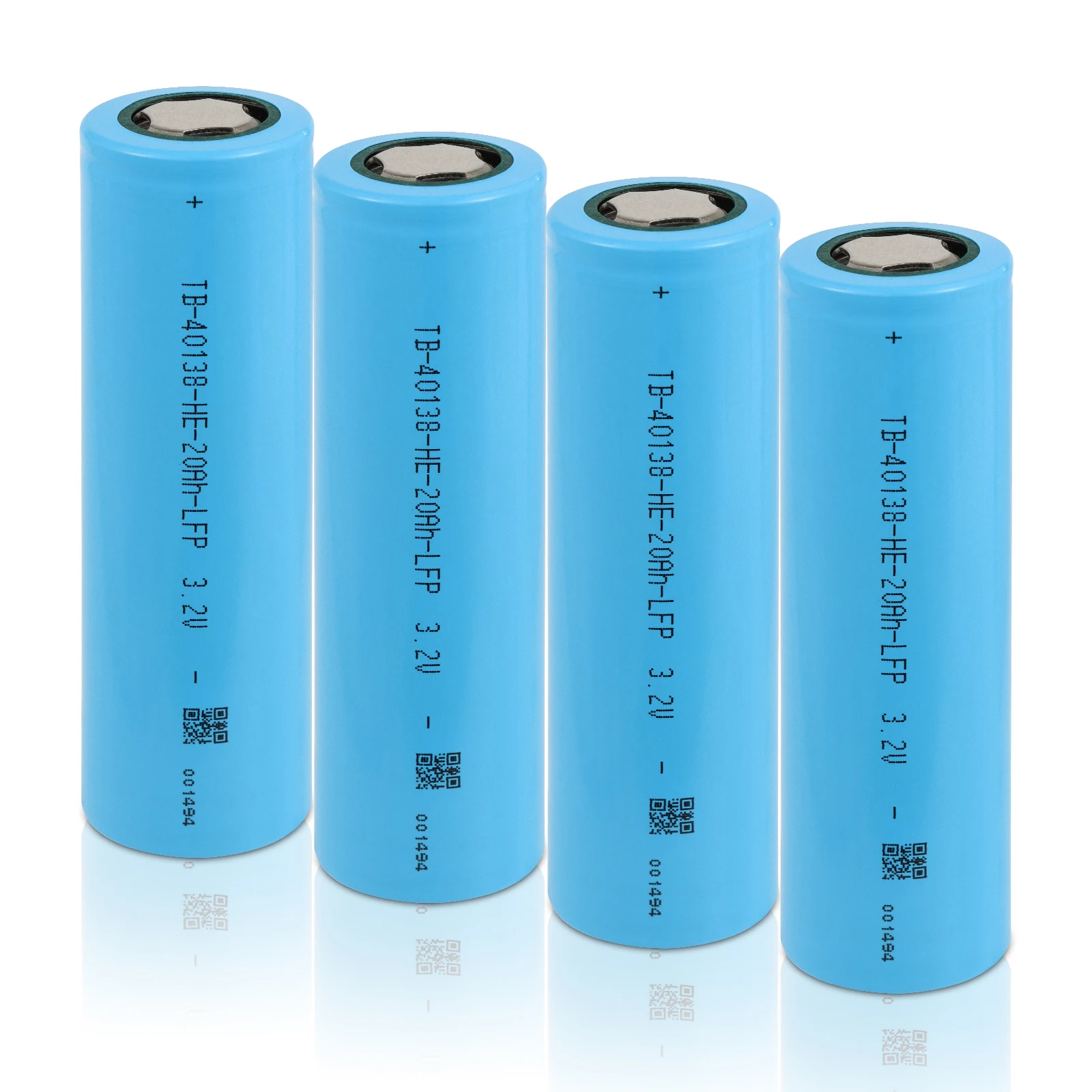 

3.2V 20Ah LiFePO4 Battery Cell 20000mAh Lithium Iron Phosphate, Max.Continuous Discharge 60A,Flat Top 3.2V 20Ah 4PCS
