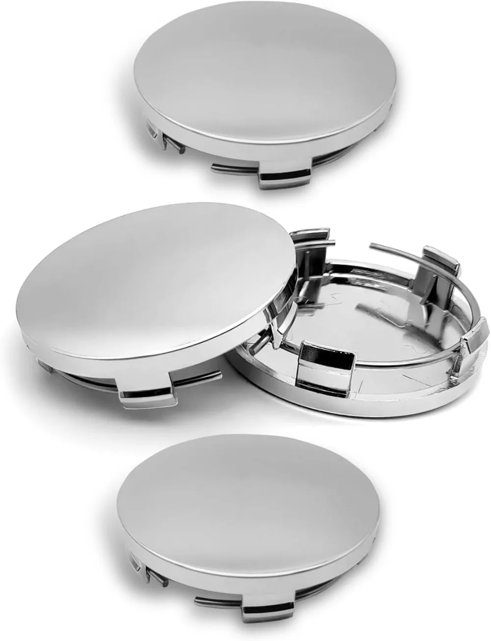 Juego de 4 Tapas Centrales para Ruedas de Coche, 60 mm de Diámetro Exterior, 56 mm de Diámetro Interior, Tapas Centrales de ABS a Presión para Llantas de Vehículos