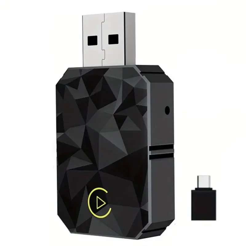 

Новый беспроводной адаптер Carplay 2-в-1 T23C, 5 ГГц Wi-Fi Type-C/USB Mini для Android Auto, Plug and Play