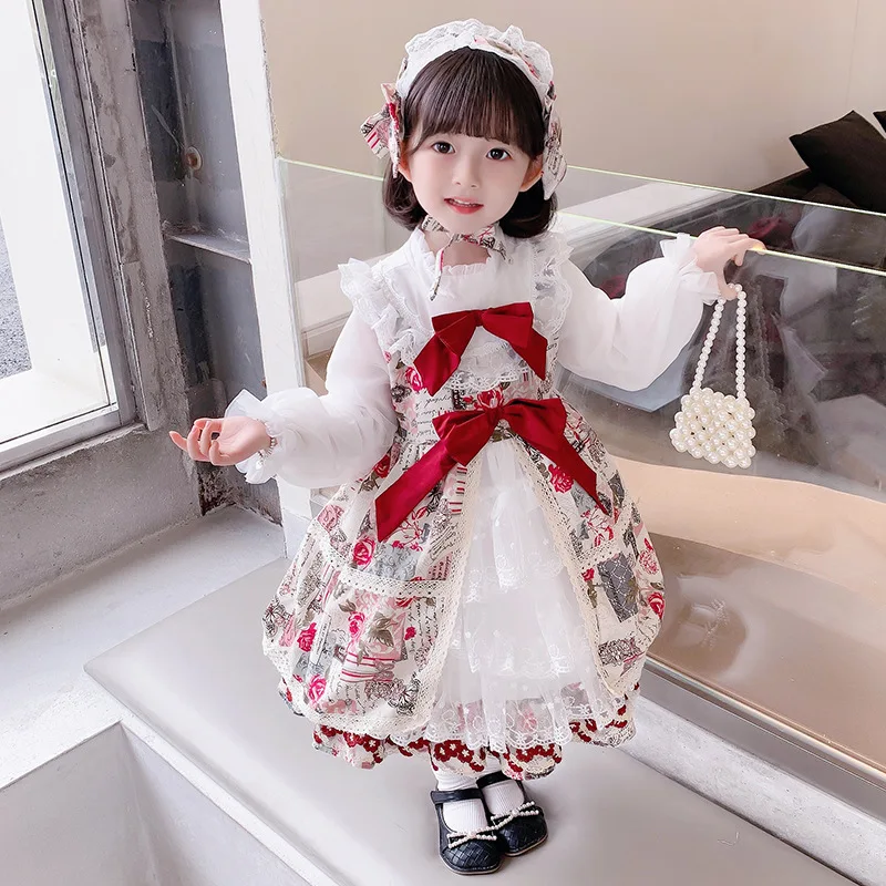 Josaywin Dress for Girls Baby Birthday Princess Party Vestidos Infantil Lolita kawaii Wedding Dress Girl Floral Children Dresses